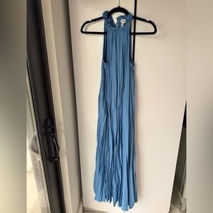 COS Blue Halter Maxi Dress